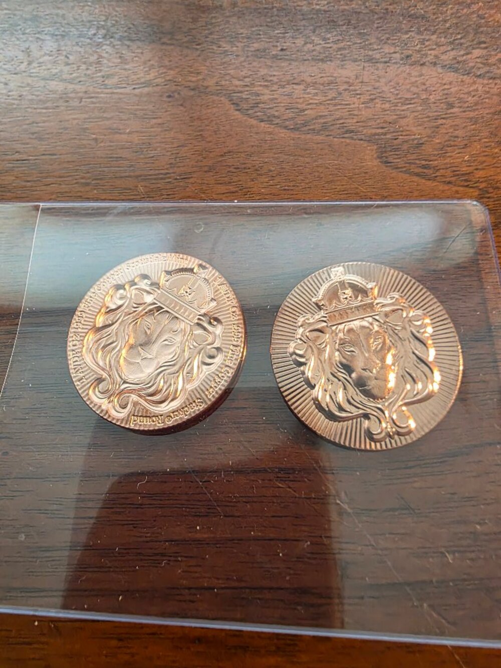 2-SCOTTSDALE STACKER 1 OZ COPPER ROUND ALPHA STRIKE-ONLY MINTED 499PCS.